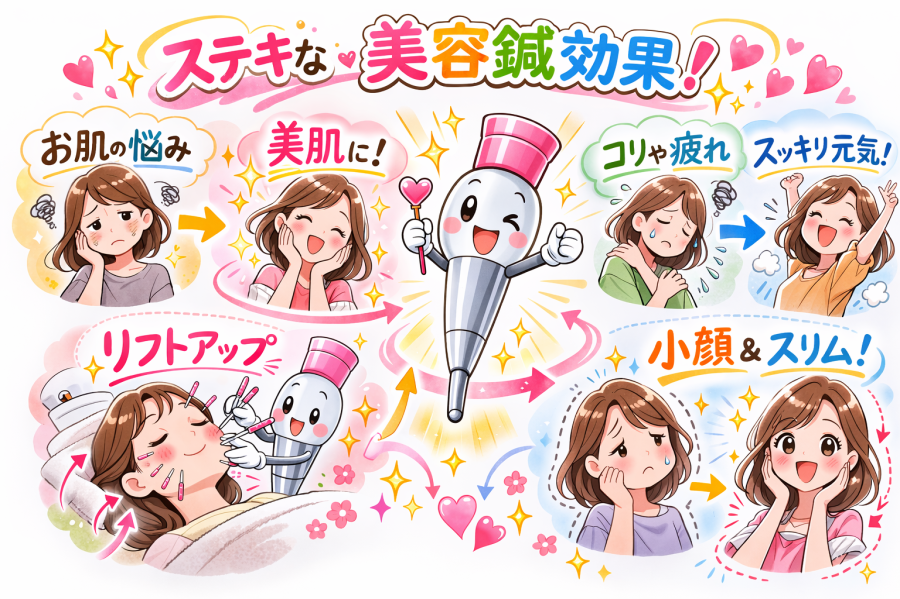 名古屋の美容鍼効果イメージ｜リフトアップ・むくみ改善・小顔を目指す美容鍼｜休息治療院